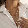 Pearl Front Tassel Neclace
