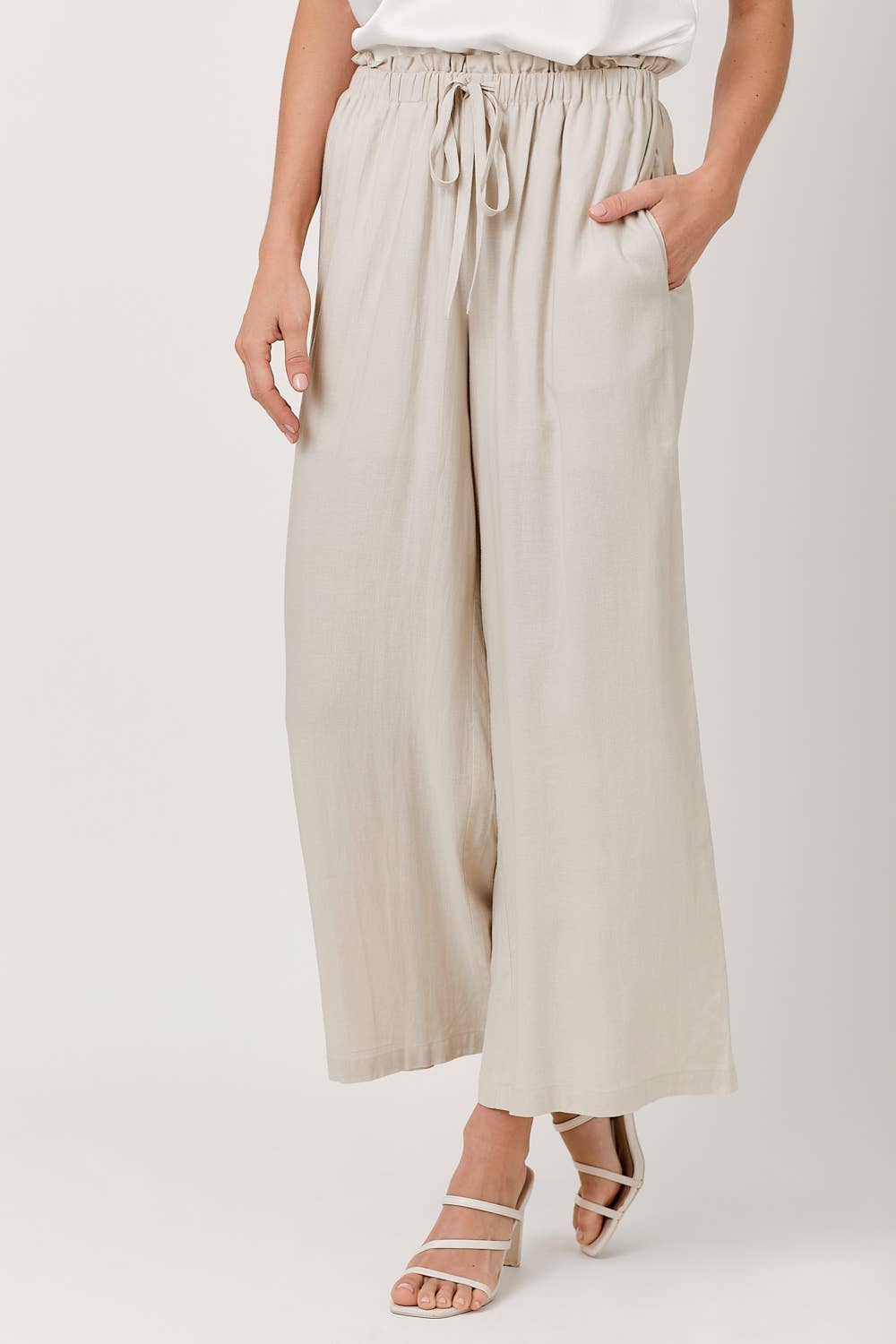 Blue Linen Pants