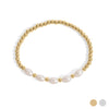 Gold beaded Pearl Bracelet