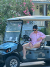 Pink Check Button Down