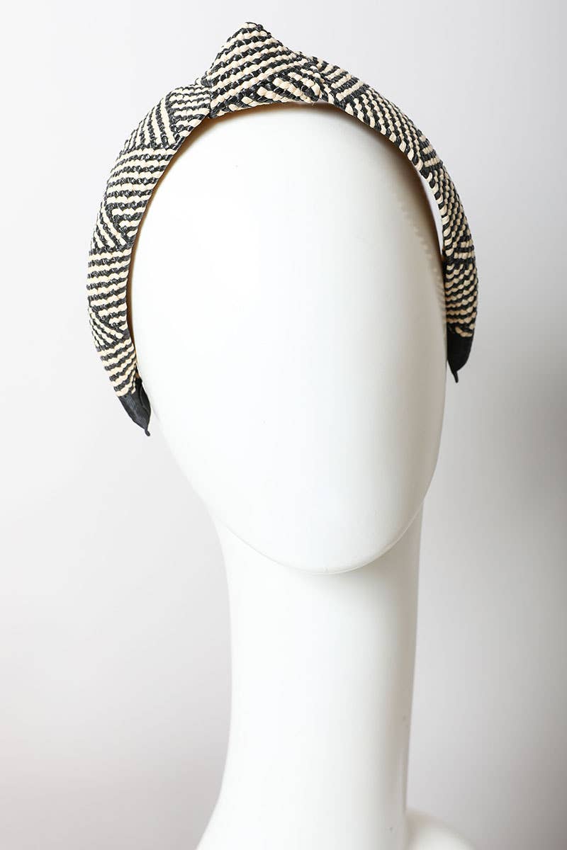 Bohemian Straw Rattan Knotted Headband