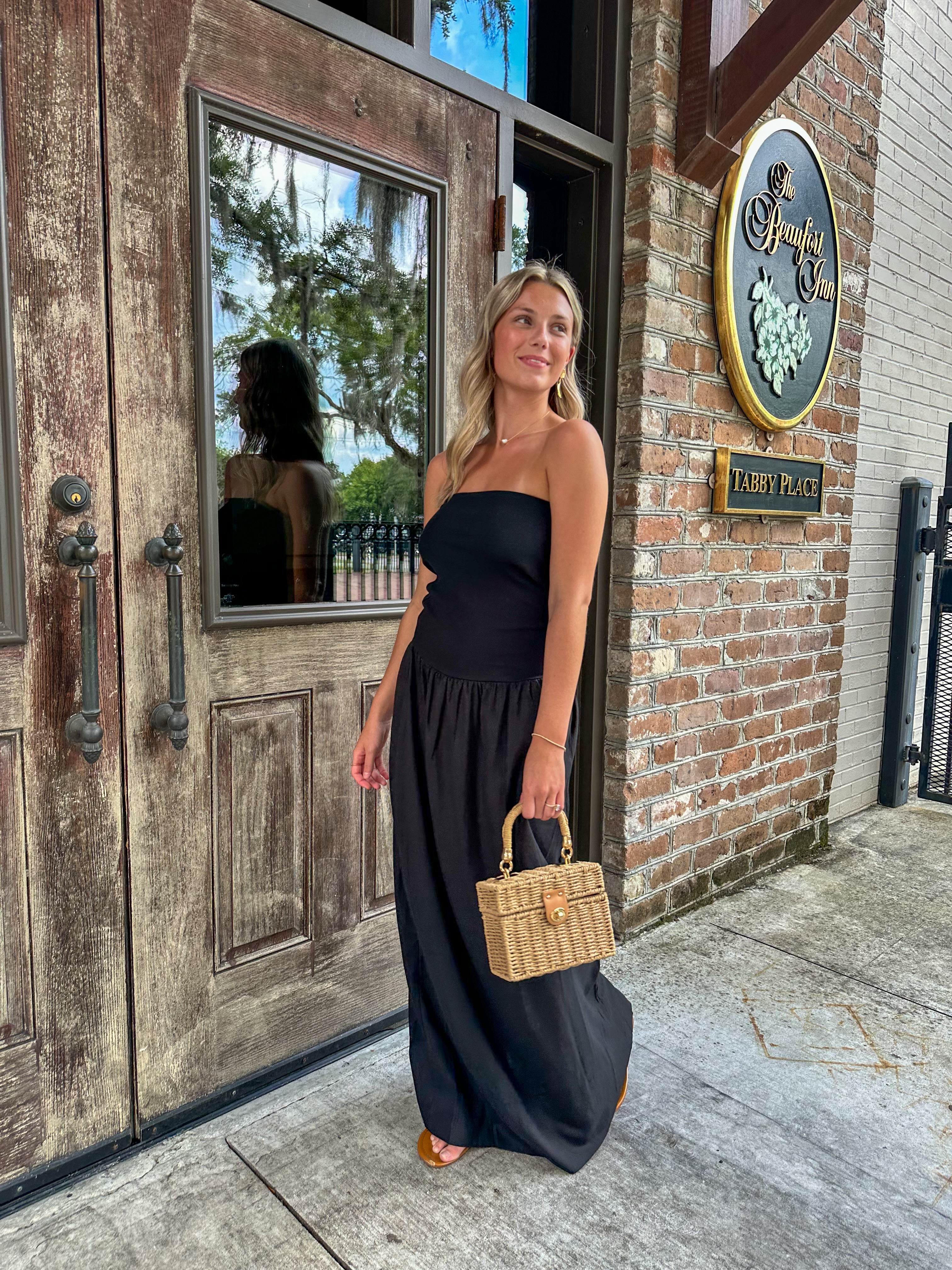 Black Tube Top Maxi