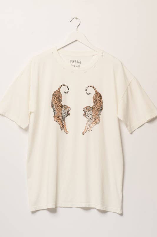 Tiger Oversized Graphic Tee