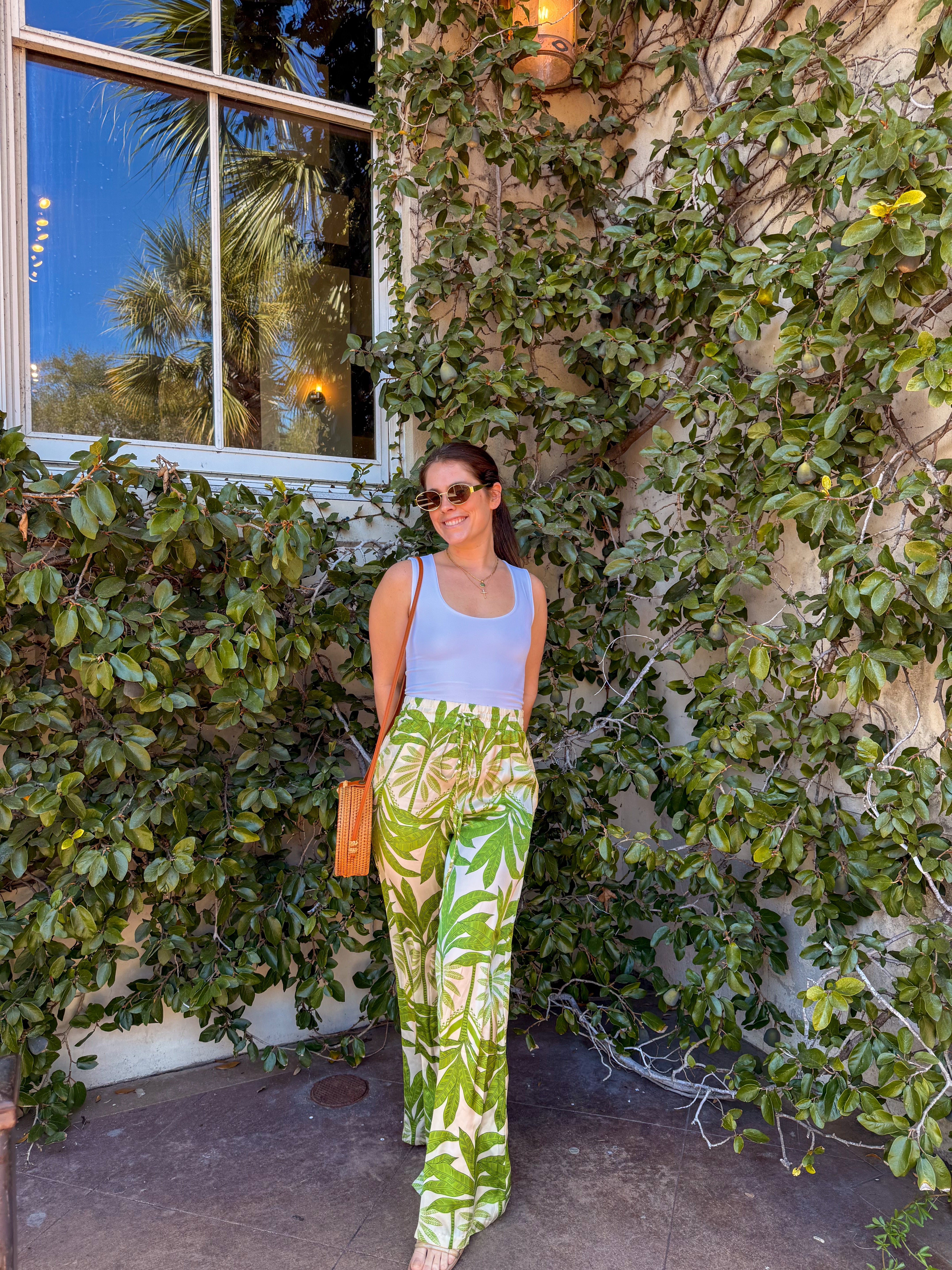 Tropical Silk Pants