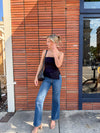 Black Ruched Tube Top