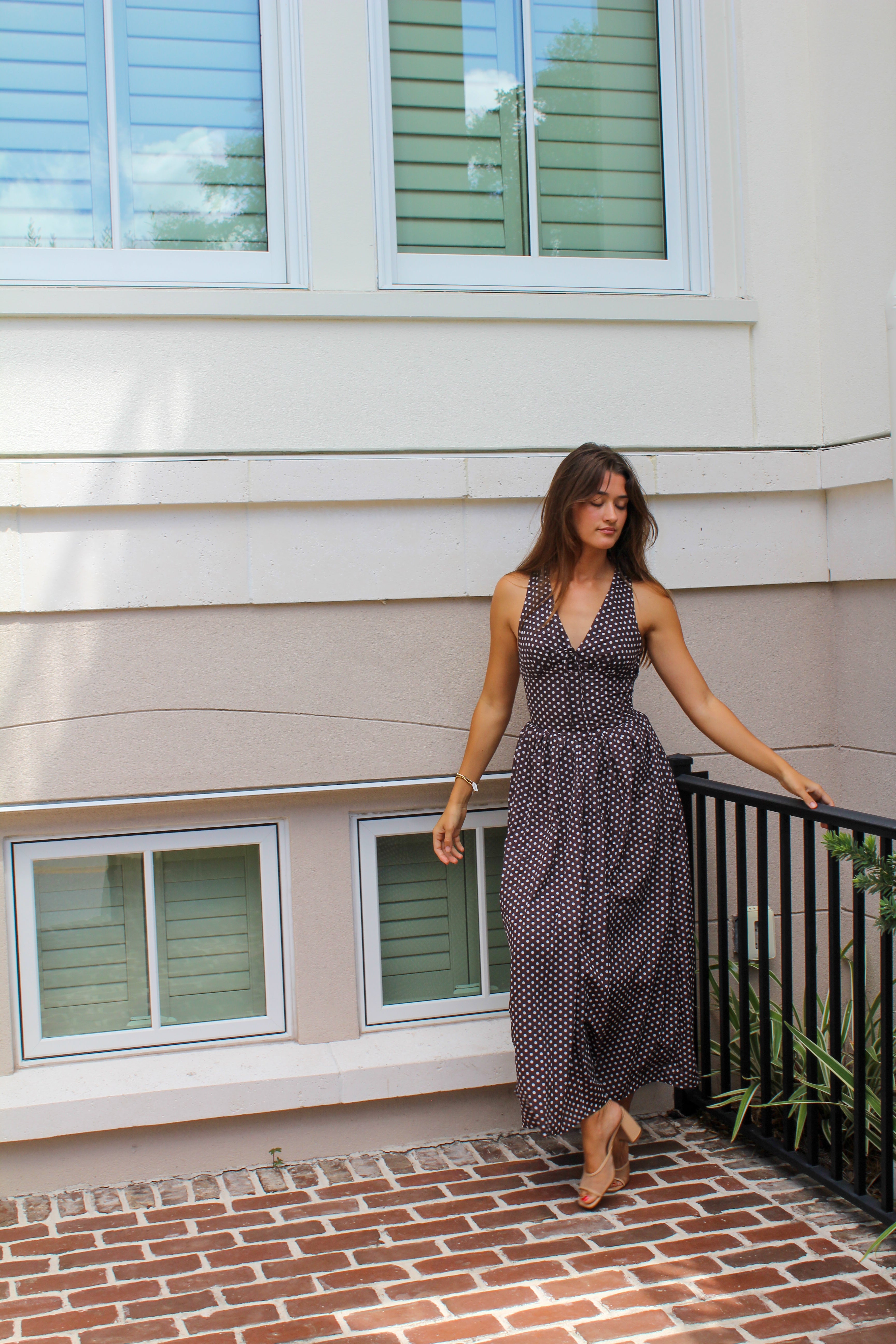 Polka Dot Corset Maxi