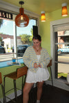 Blue and Butter Striped Cardigan