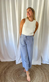 Blue Linen Pants