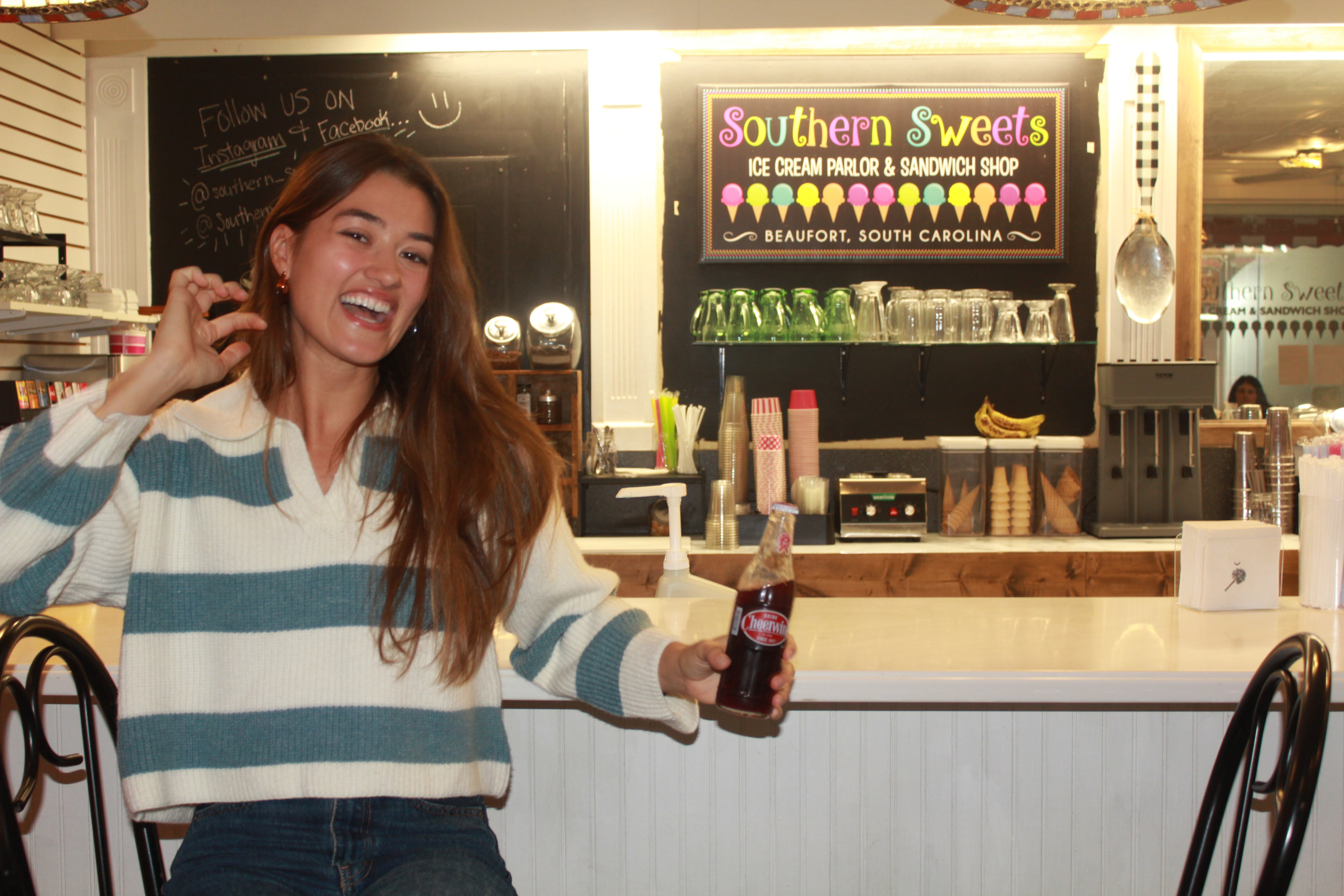 Striped Collar Sweater