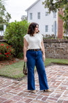 Dark Wide Leg Jeans