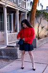 Cherry Red Asher Sweater