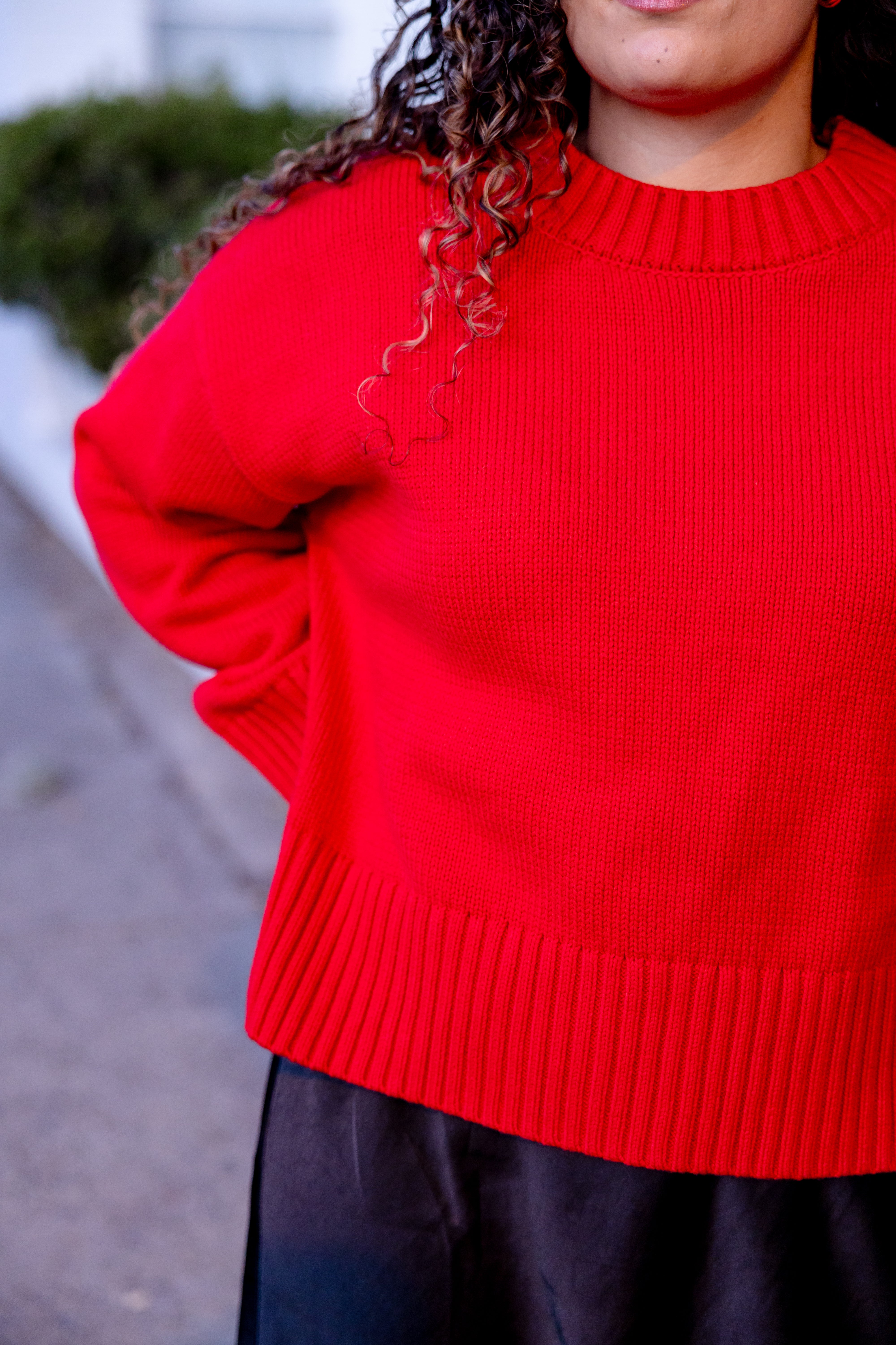 Cherry Red Asher Sweater