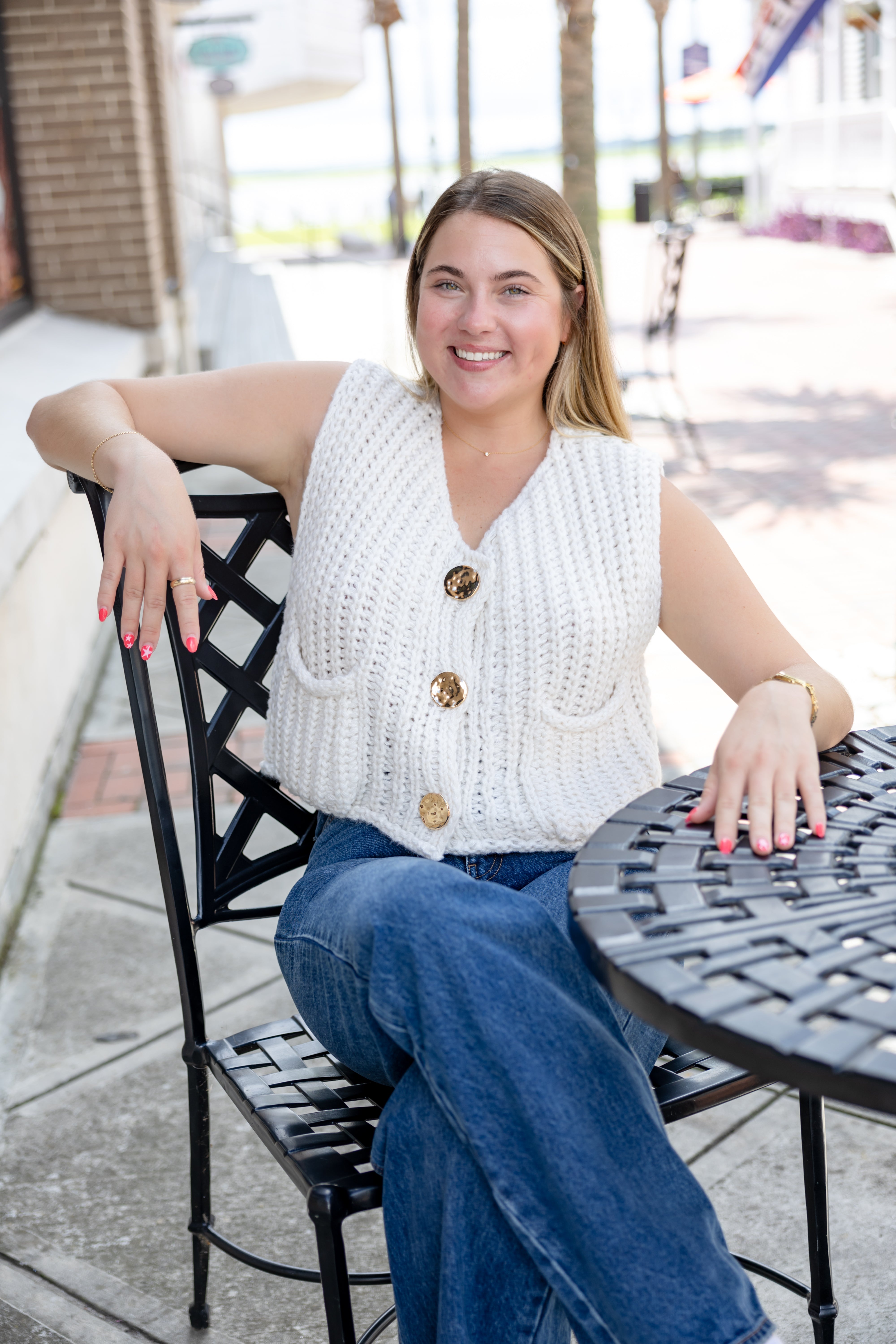 Round Neck Sweater Vest