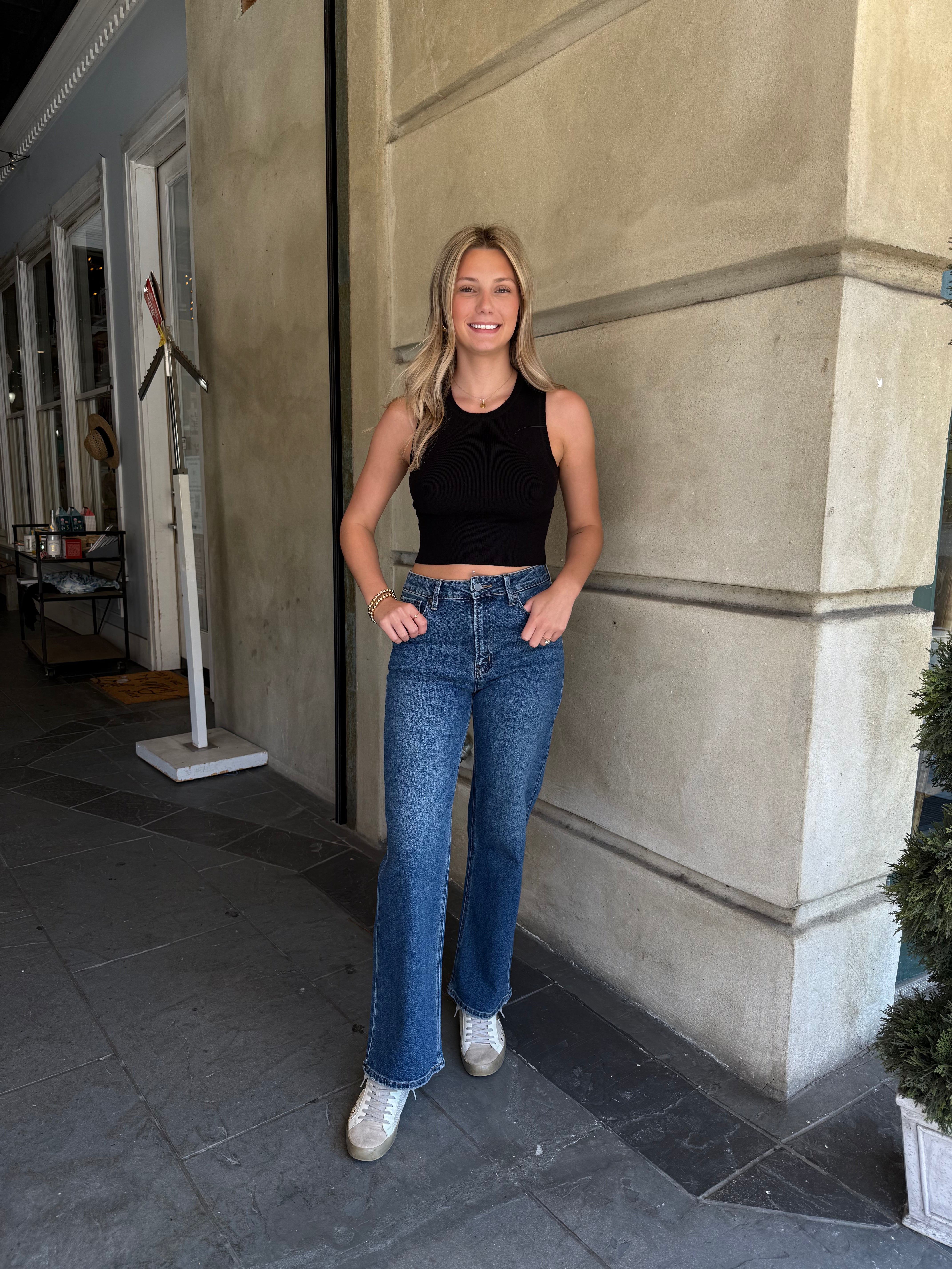 Cropped Knit Tank