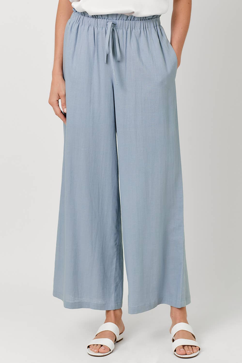 Blue Linen Pants