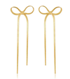 Bow Earrings- Snake Chain Wheat Pattern articulated Earring