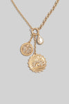 Butterfly Coin Charm Necklace