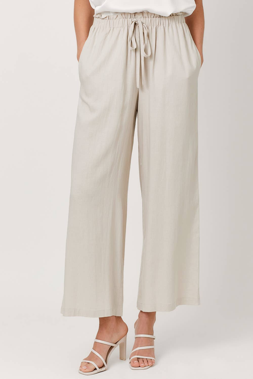 Blue Linen Pants