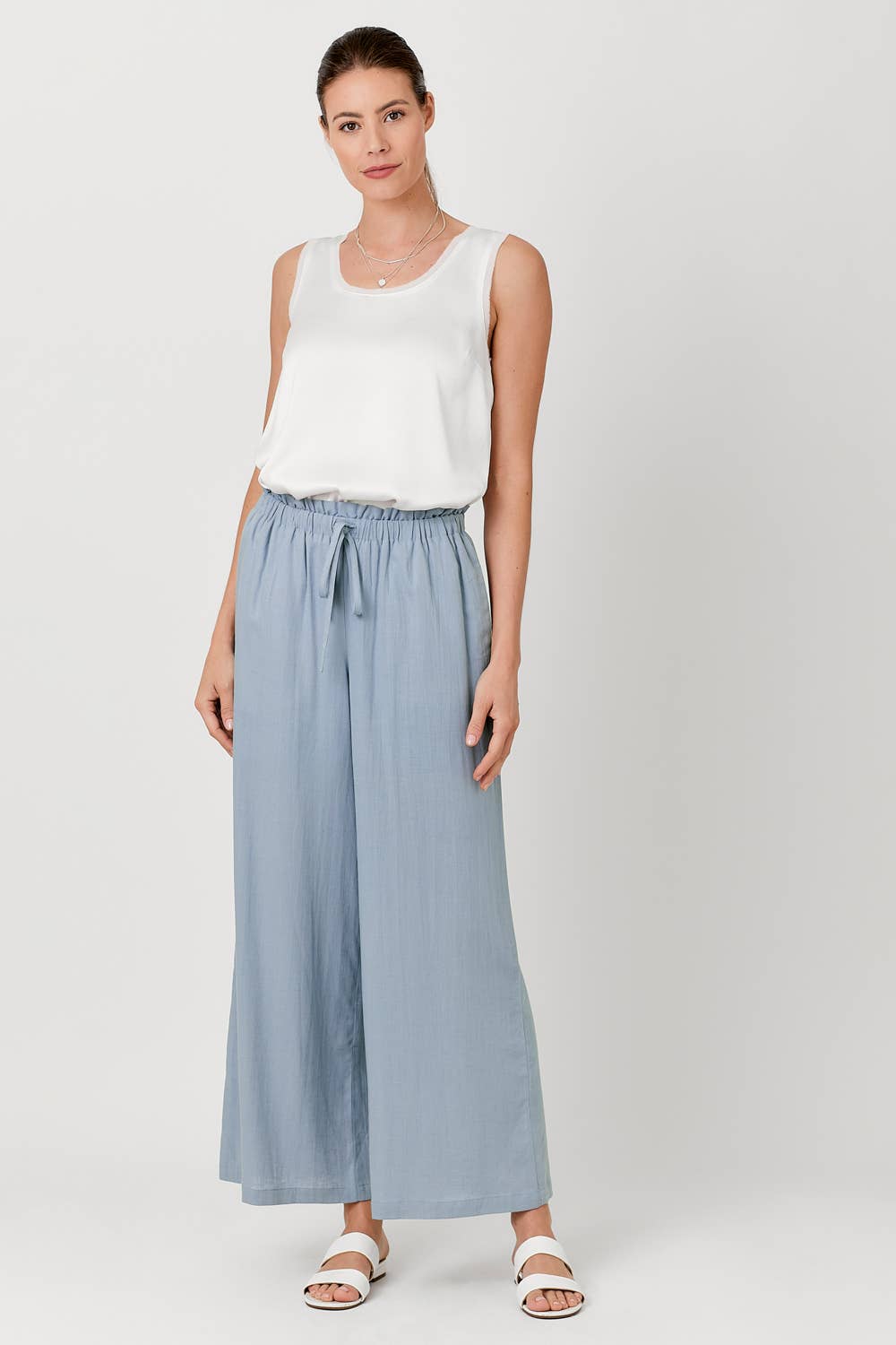 Blue Linen Pants