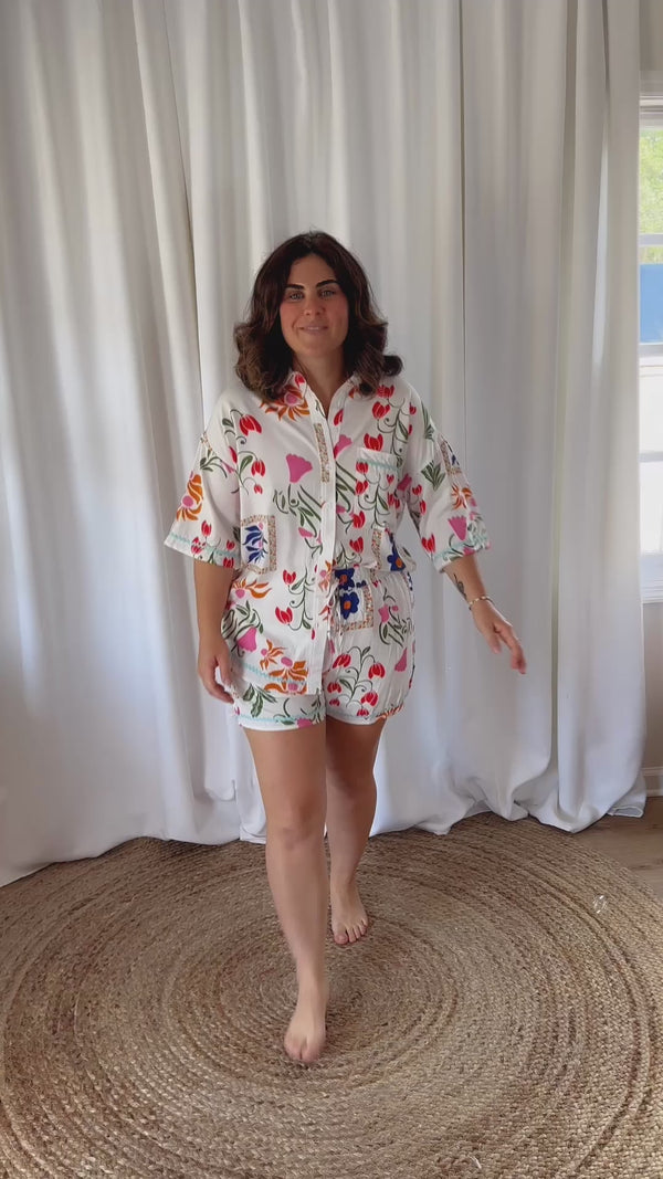 Floral Ric-Rac Set